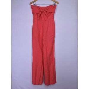 Derek Lam Collective Strapless‎ Jumpsuit Red Women's Size 38